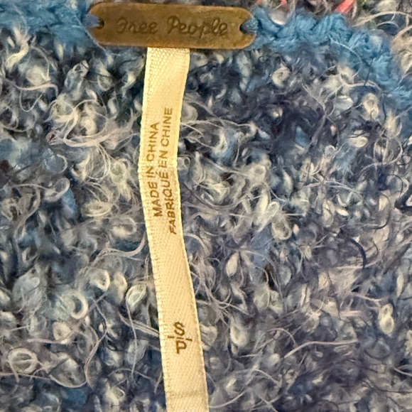 Free People Multicolor Fuzzy Turtleneck Sweater - Picture 3 of 4